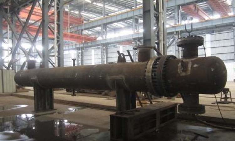 Hydro-test for shell-and-tube heat exchanger for oil refinery
