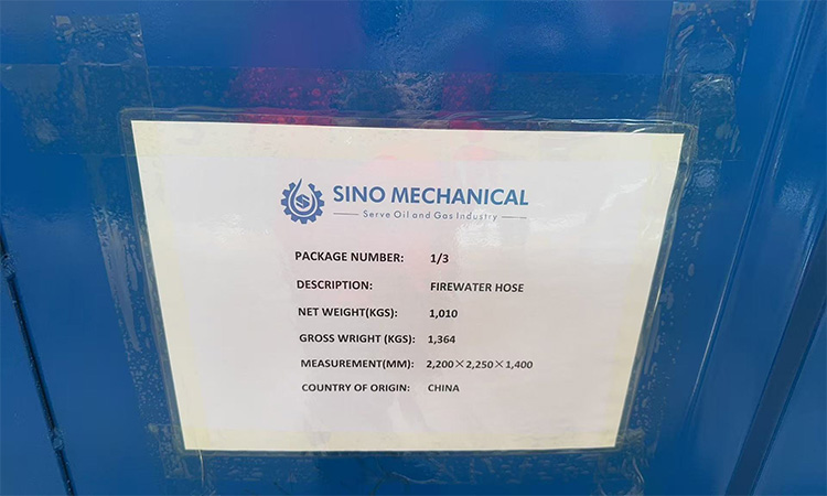 Sino Mechanical Equipment is preparing to ship drilling hoses and other drilling tools to European customers.